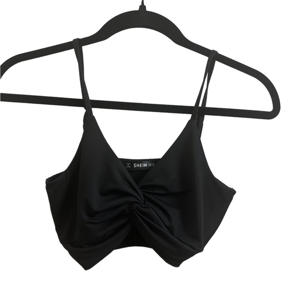 SHEIN Solid Twist Front Crop Cami Top - Picture 2 of 8